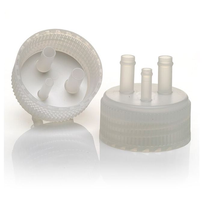 Thermo Scientific 2560-0489 Nalgene Polypropylene with Silicone Liner, Ported Biotainer Bottle and Carboy Closure (4/Cs.)