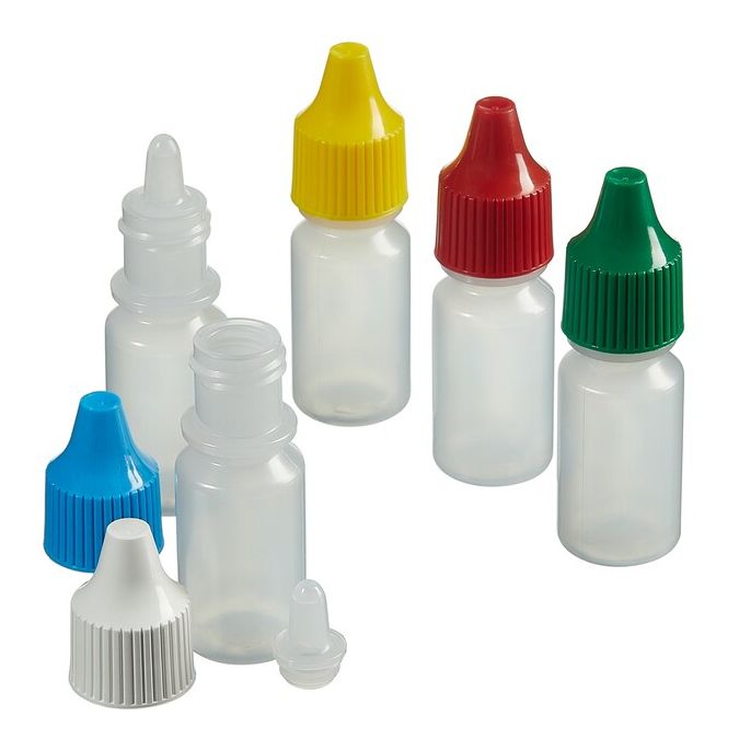Thermo Scientific 2752-9025 Nalgene Dropper Bottles with Control Dispensing Tip, 8 mL - Translucent (Case of 25)