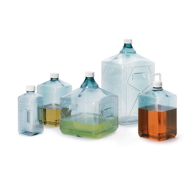 Thermo Scientific 3005-70 Nalgene PETG Biotainer Bottles, 500 mL - Clear (Case of 70)