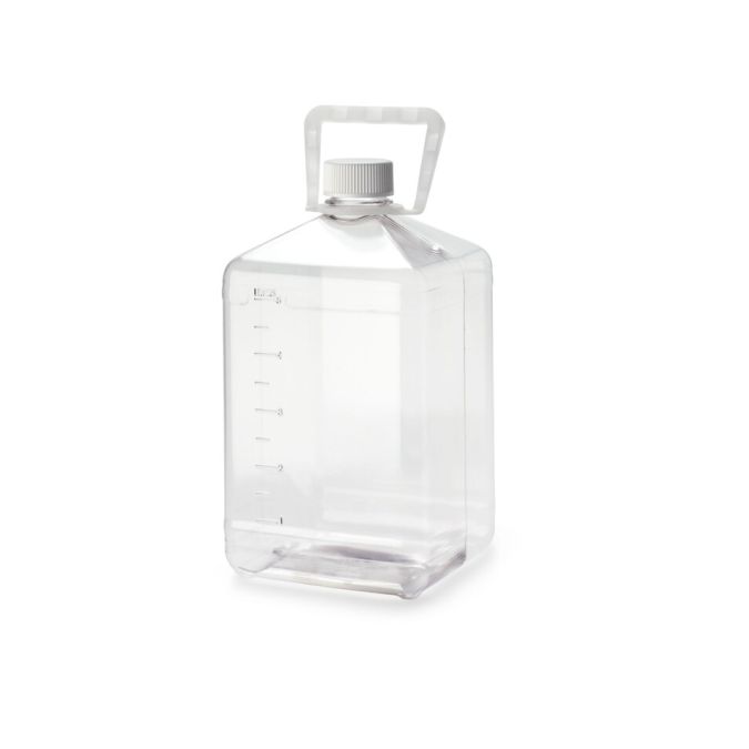 Thermo Scientific 383415-42 Nalgene PETG Certified Clean Biotainer Bottle - 169.07 fl. oz. / 5 L (6/Cs.)