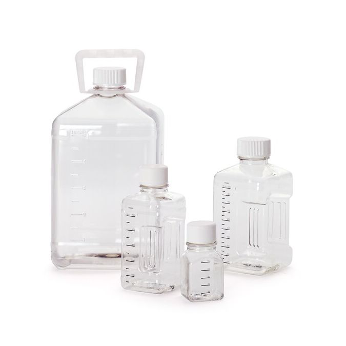 Thermo Scientific 383005-70 Nalgene Certified Clean PETG Biotainer Media Bottle - 500 mL (70/Cs.)