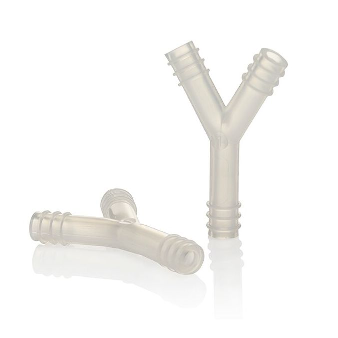 Thermo Scientific Nalgene Tubing Y-Type Connectors - 3/16 in. ID - Case of 72 - 6152-0187