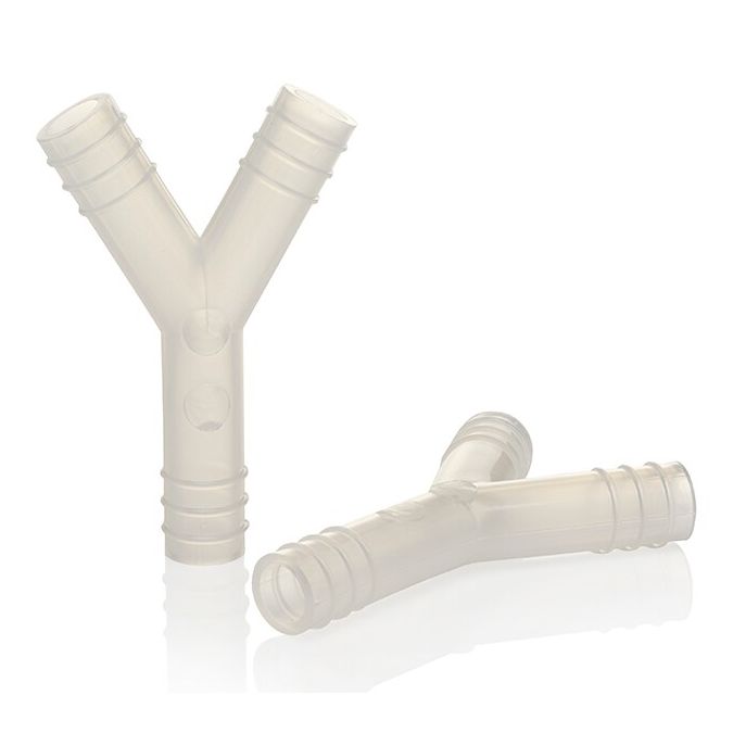 Thermo Scientific Nalgene Tubing Y-Type Connectors - 3/8 in. ID - Case of 48 - 6152-0375