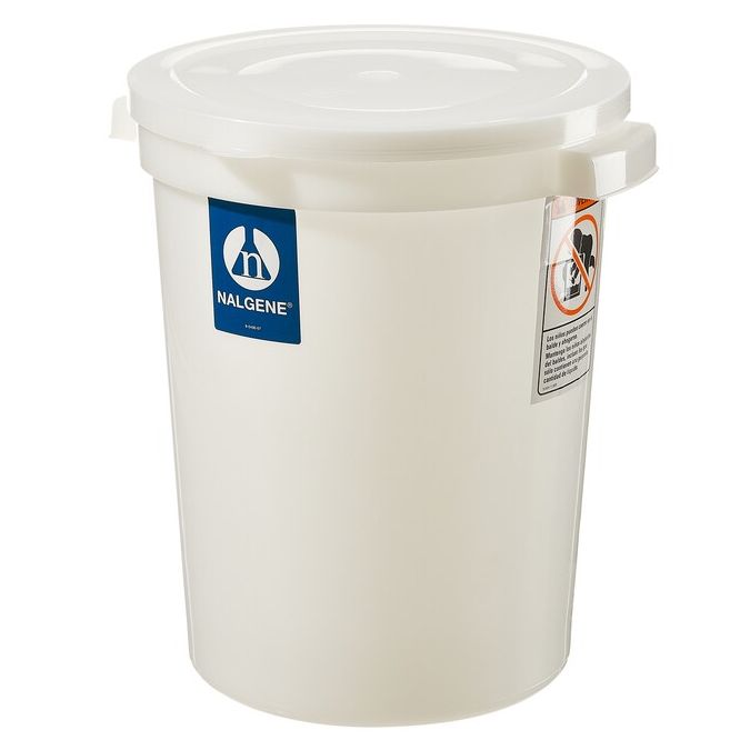 Thermo Scientific Nalgene Large Cylindrical HDPE Containers with Covers - 7142-0020 - 20 L