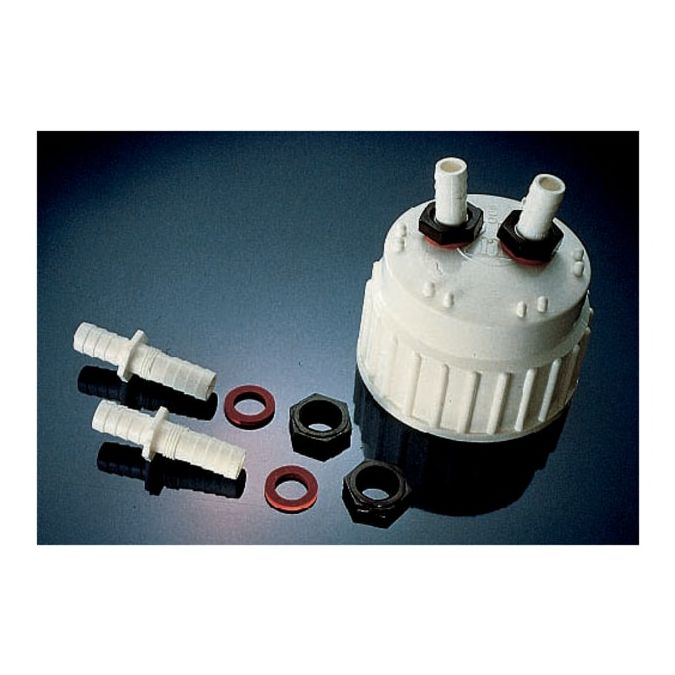 Thermo Scientific 6149-0001 Nalgene Polypropylene, Barbed Bulkhead Fittings, 13 mm