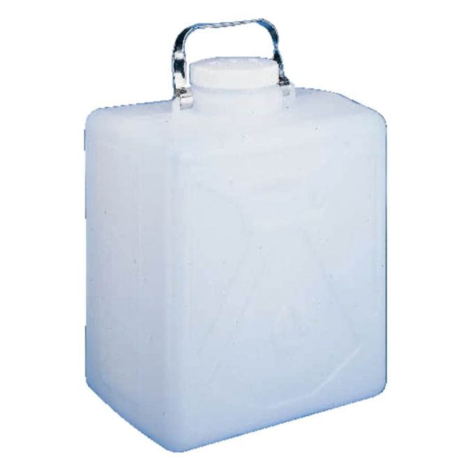 Thermo Scientific 2211-0020 Nalgene HDPE, Rectangular Carboy - 2.4 gal. / 9 L (6/Cs.)