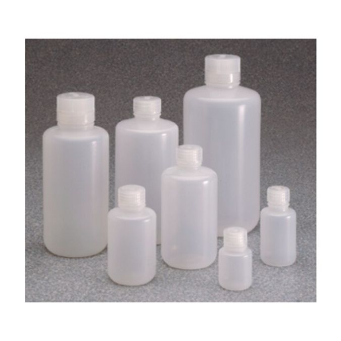 Thermo Scientific 312003-0008 Nalgene Boston Round Narrow-Mouth LDPE Bottles With Closure: Bulk Pack, 250 mL - Natural (Case of 250)
