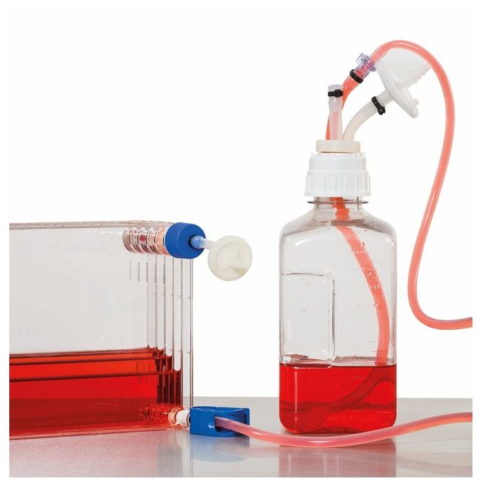 Thermo Scientific 2135-5310 Nalgene Top Works Platinum-Cured Silicone, Polypropylene, Pre-Assembled Closure With 1/4 In. MPC Connector, Dip Tube And 0.2 Micron Vent Filter (2/Cs.)