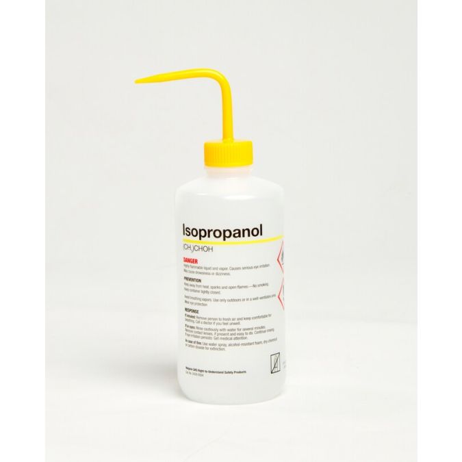 Thermo Scientific 2428-0504 Nalgene Right-to-Understand Safety Wash Bottles featuring Globally Harmonized System (GHS) labeling, 500 mL - Natural (Case of 24)