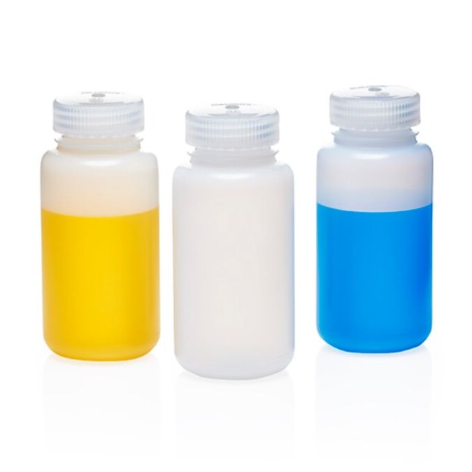 Thermo Scientific 3121-0250 Nalgene Wide-Mouth HDPE Centrifuge Bottles, 250 mL - Translucent (Case of 36)