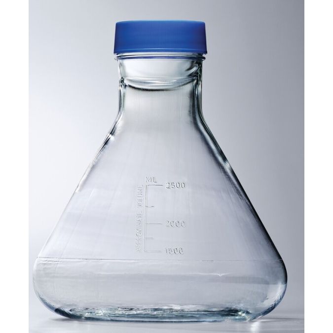 Thermo Scientific Nalgene Single-Use PETG Erlenmeyer Flasks With Plain Bottom: Sterile - 4115-2000 - Vented