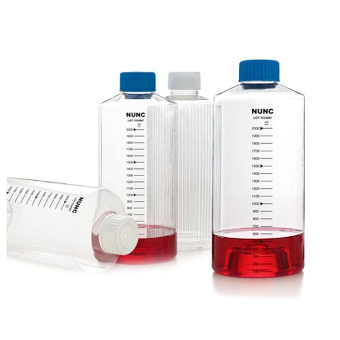 Thermo Scientific 184344 Nunc Polystyrene Roller Bottles, 850 cm² - Clear (Case of 20)