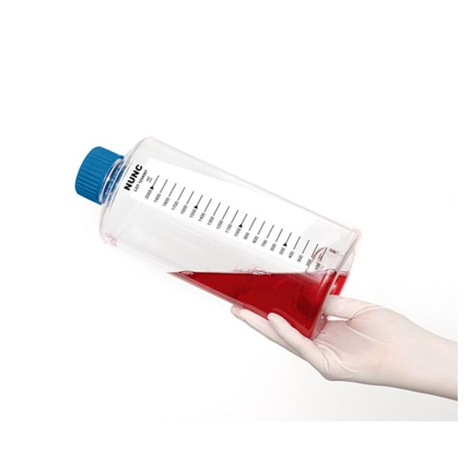 Thermo Scientific 181702 Nunc Polystyrene Roller Bottles, 850 cm² - Clear (Case of 20)